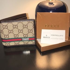 Gucci wallet and belt